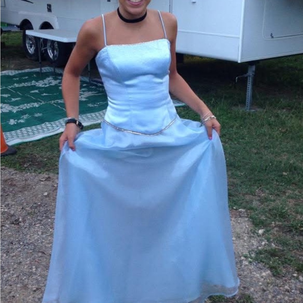 Elegant Blue vintage Dress
